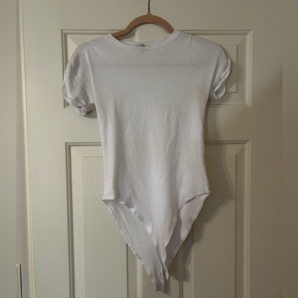 Zara ribbed T-shirt bodysuit
